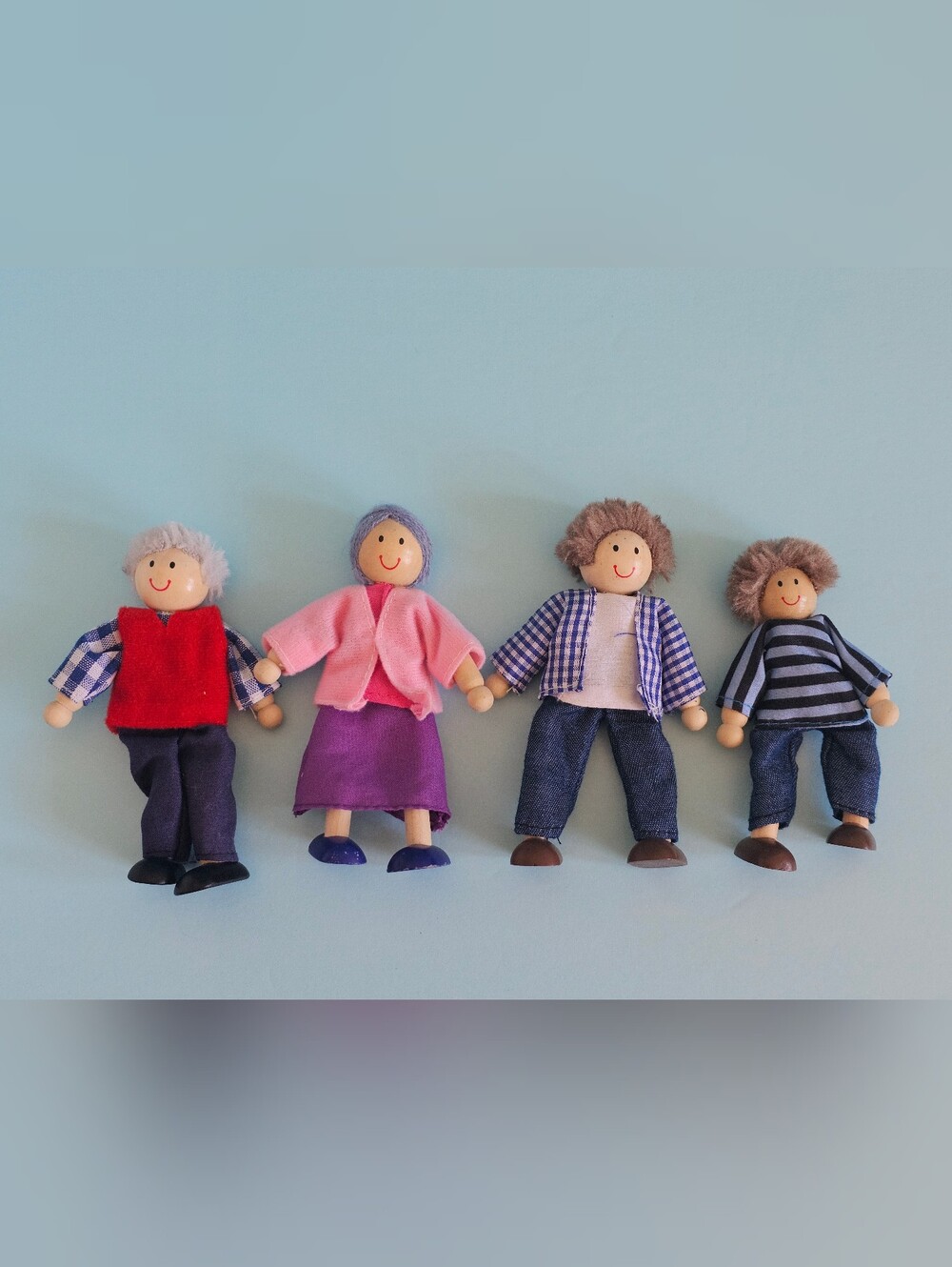 Melissa & Doug Wooden Family, Used Set Of 4
